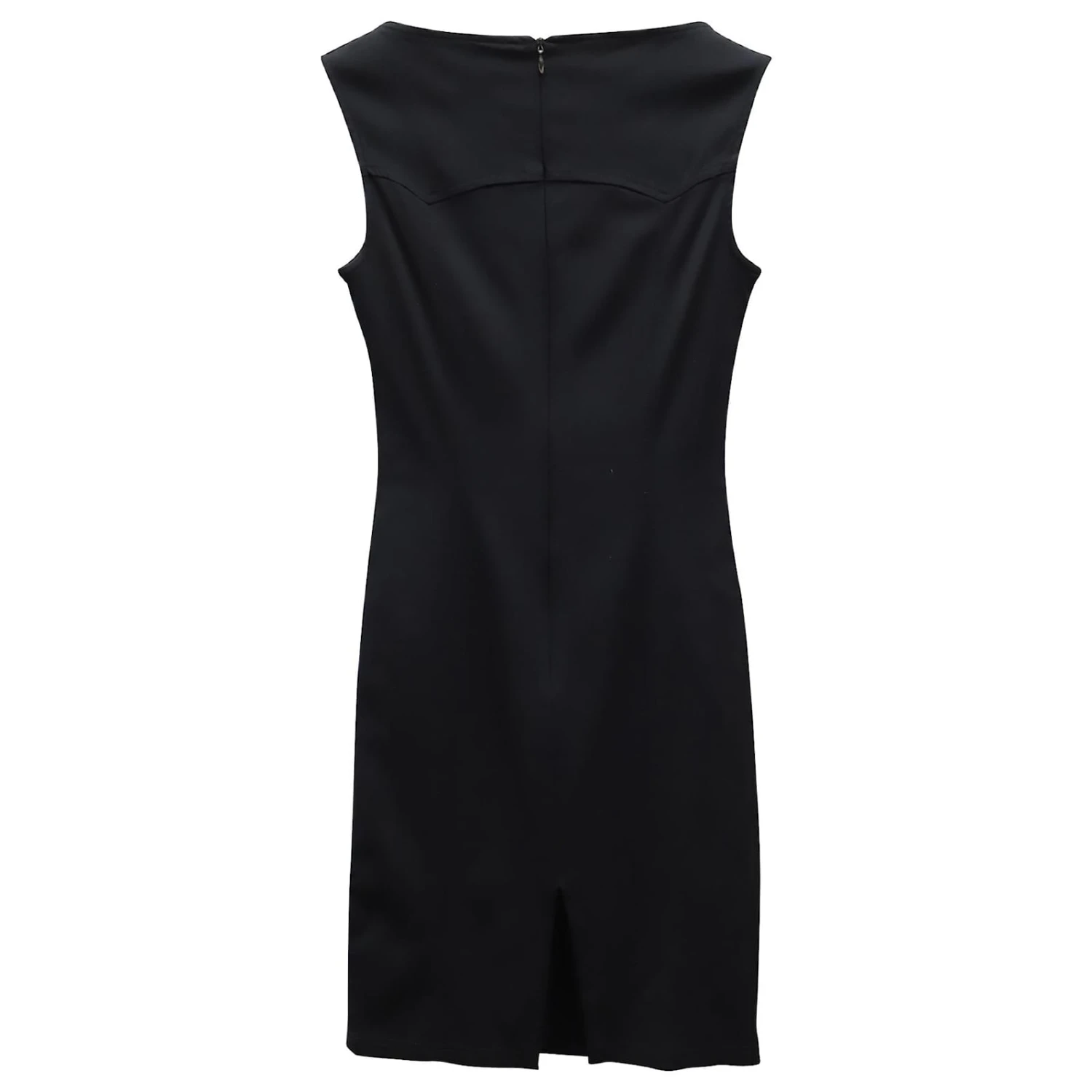 Versus Versace Robe Sans Manches En Viscose Noire – Image 2