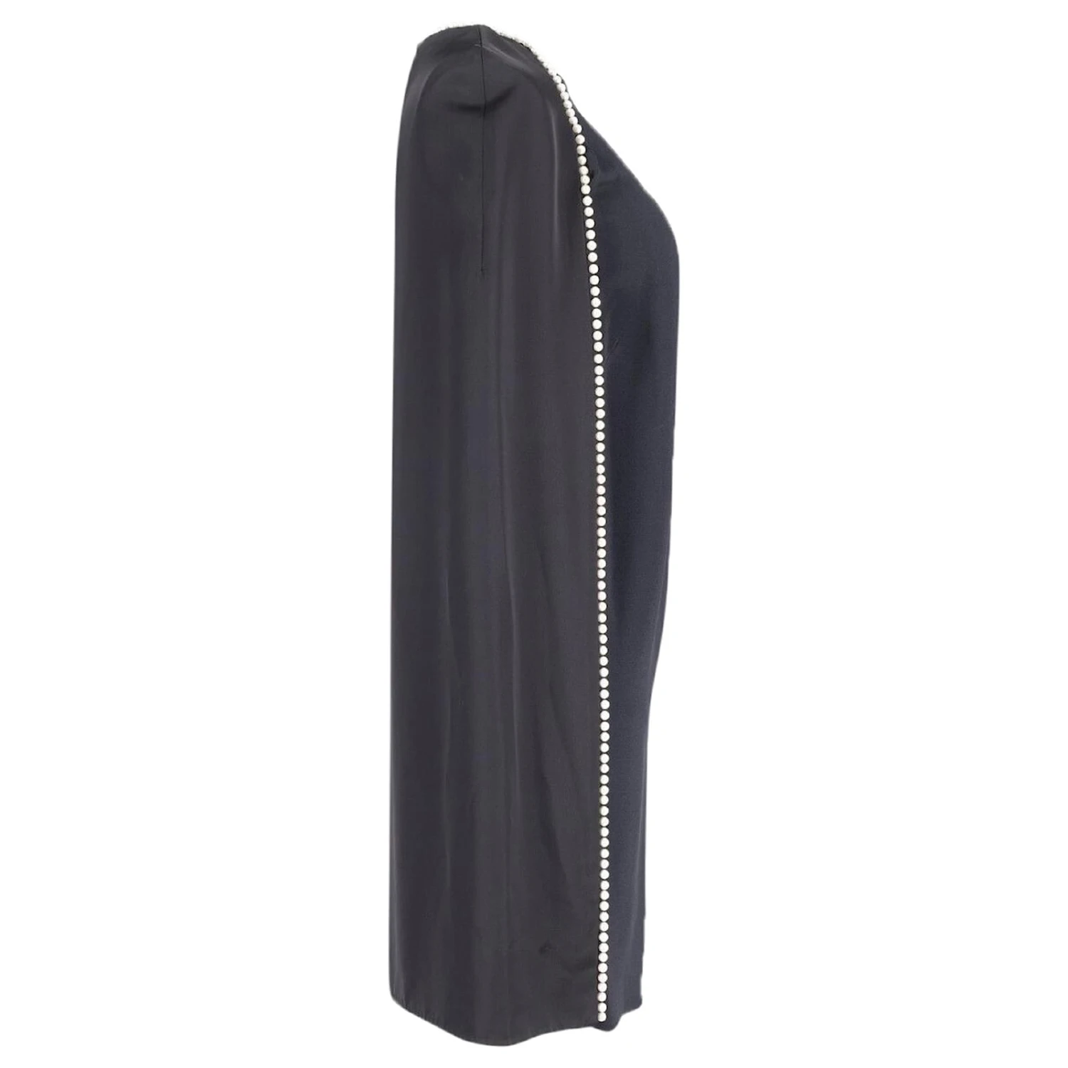 Robe Cape Ornée De Perles Mulberry En Polyester Noir – Image 2