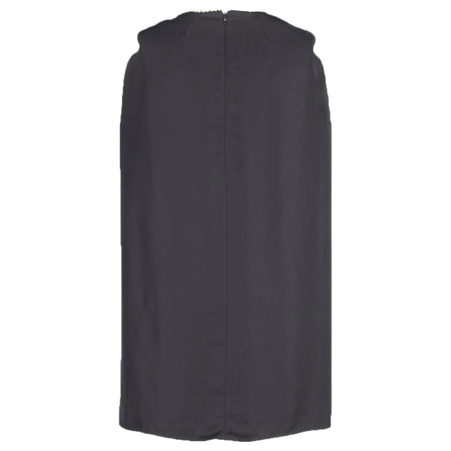 Robe Cape Ornée De Perles Mulberry En Polyester Noir – Image 3