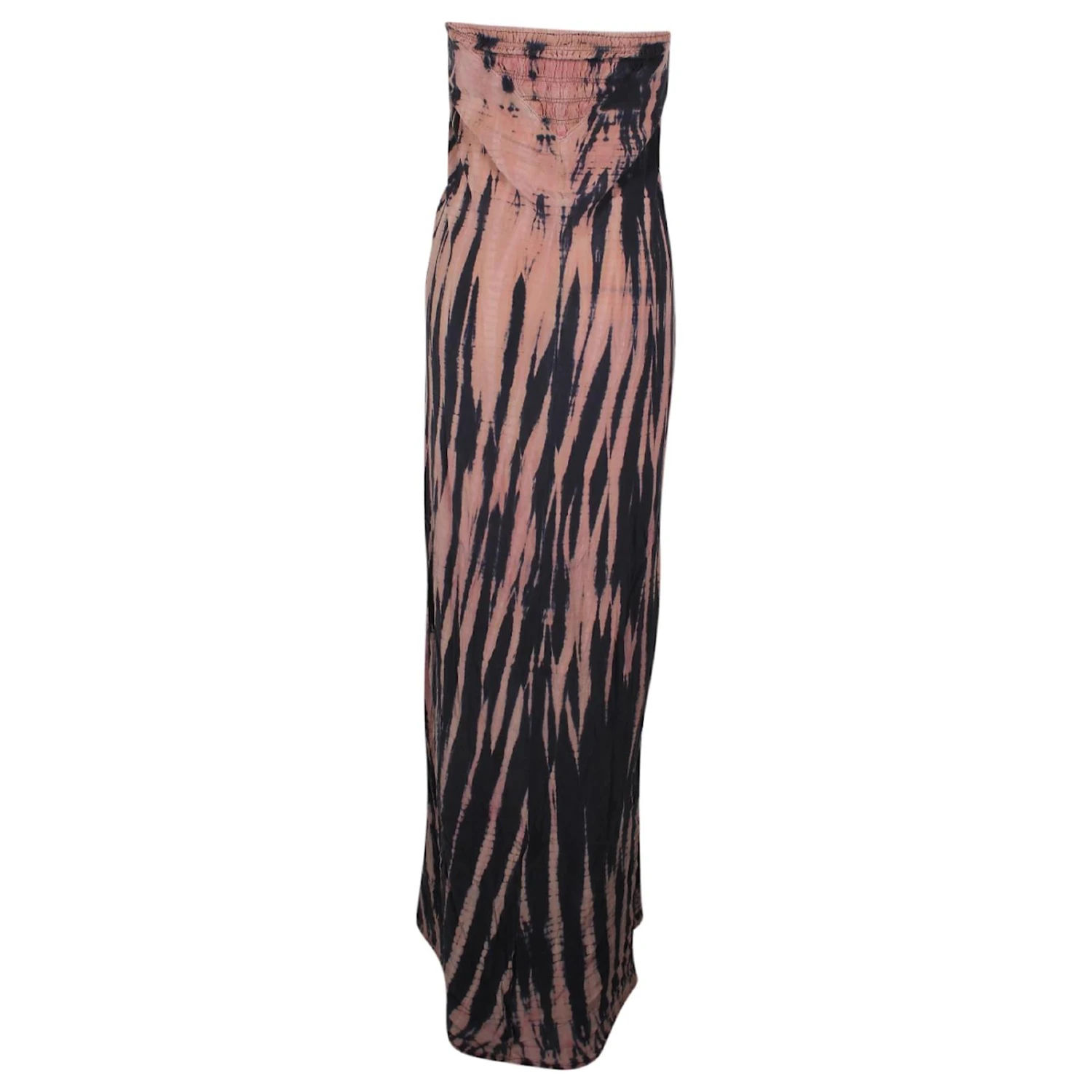 Maje Robe Maxi Bustier Tie Dye En Soie Multicolore – Image 3
