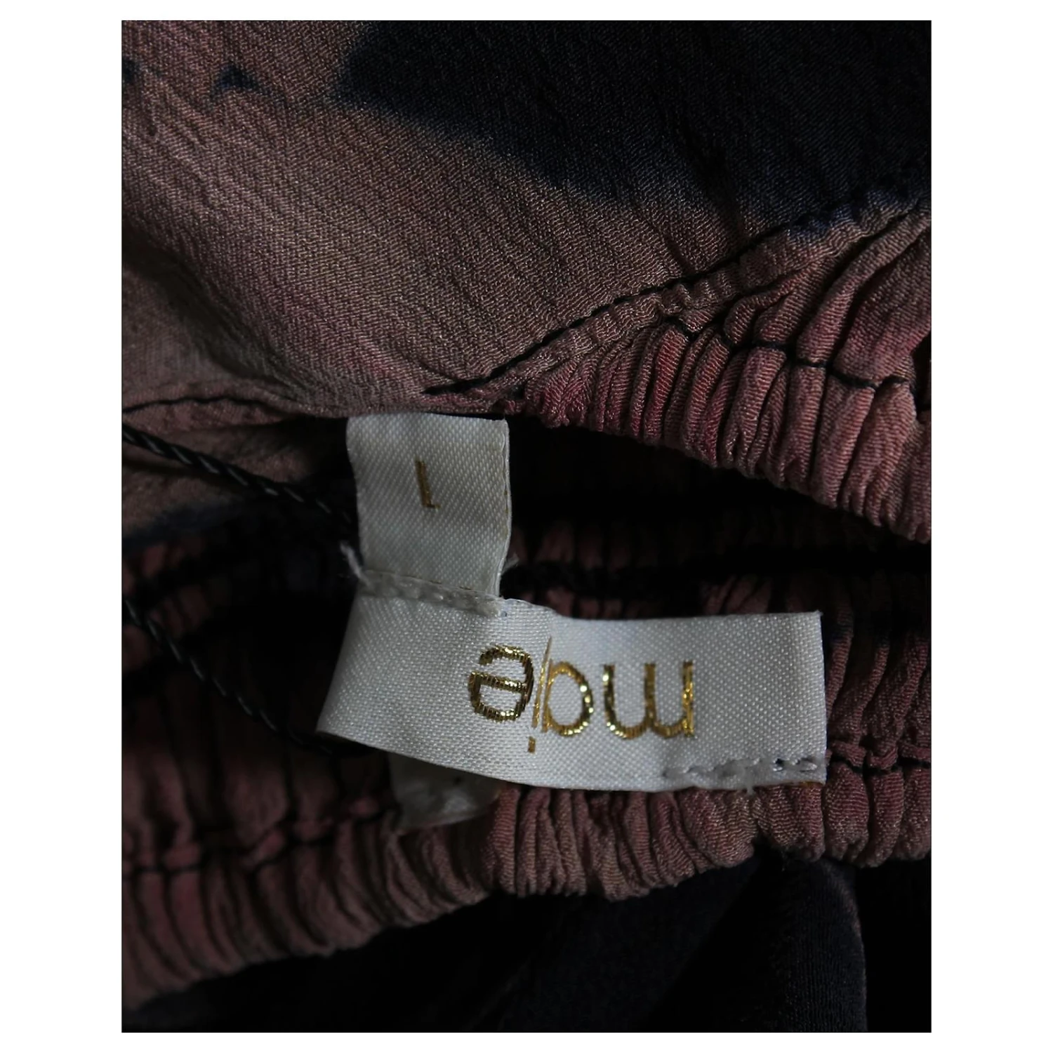 Maje Robe Maxi Bustier Tie Dye En Soie Multicolore – Image 4