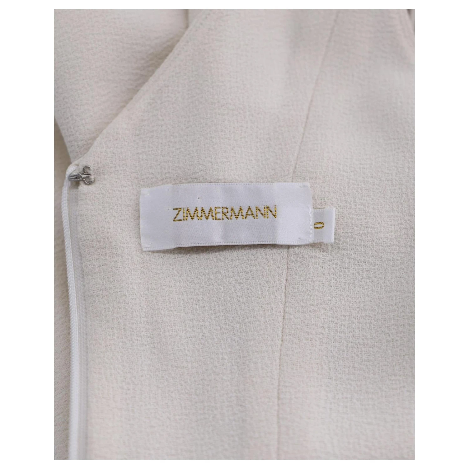 Zimmermann Robe Découpée à Boutons En Polyester Blanc – Image 4