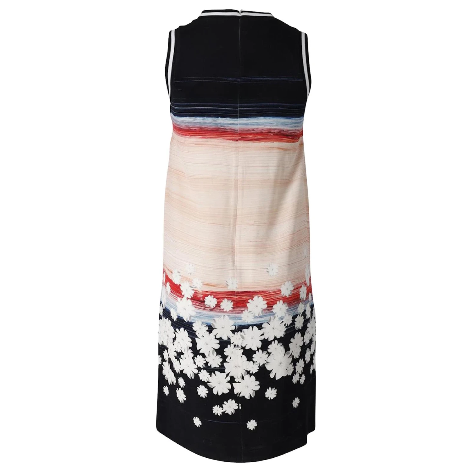 Autre Marque Robe Sans Manches à Imprimé Fleuri En Nacre En Soie Multicolore – Image 3