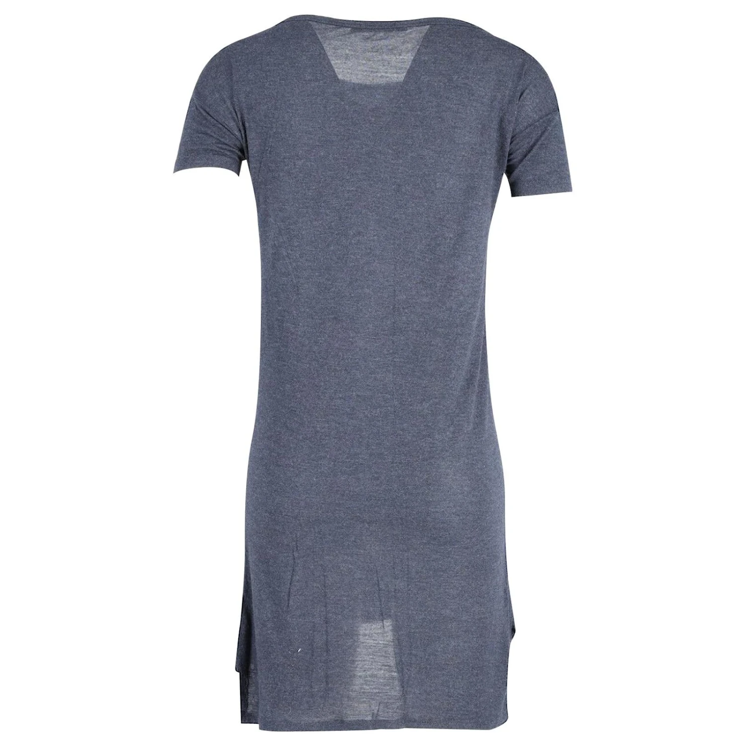 T By Alexander Wang - Robe Courte à Encolure Dégagée En Rayonne Bleue – Image 3
