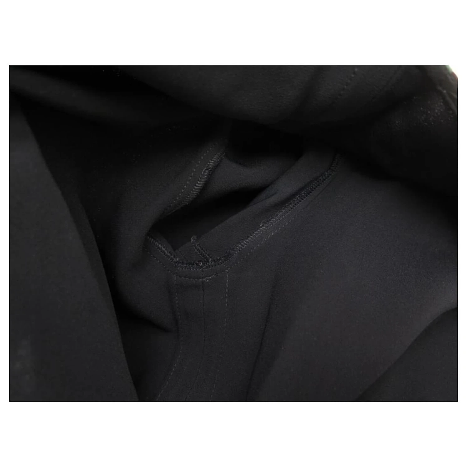 NEUF ROBE GUCCI BANDES WEB 528977 36 S VISCOSE NOIR NEW BLACK DRESS – Image 8