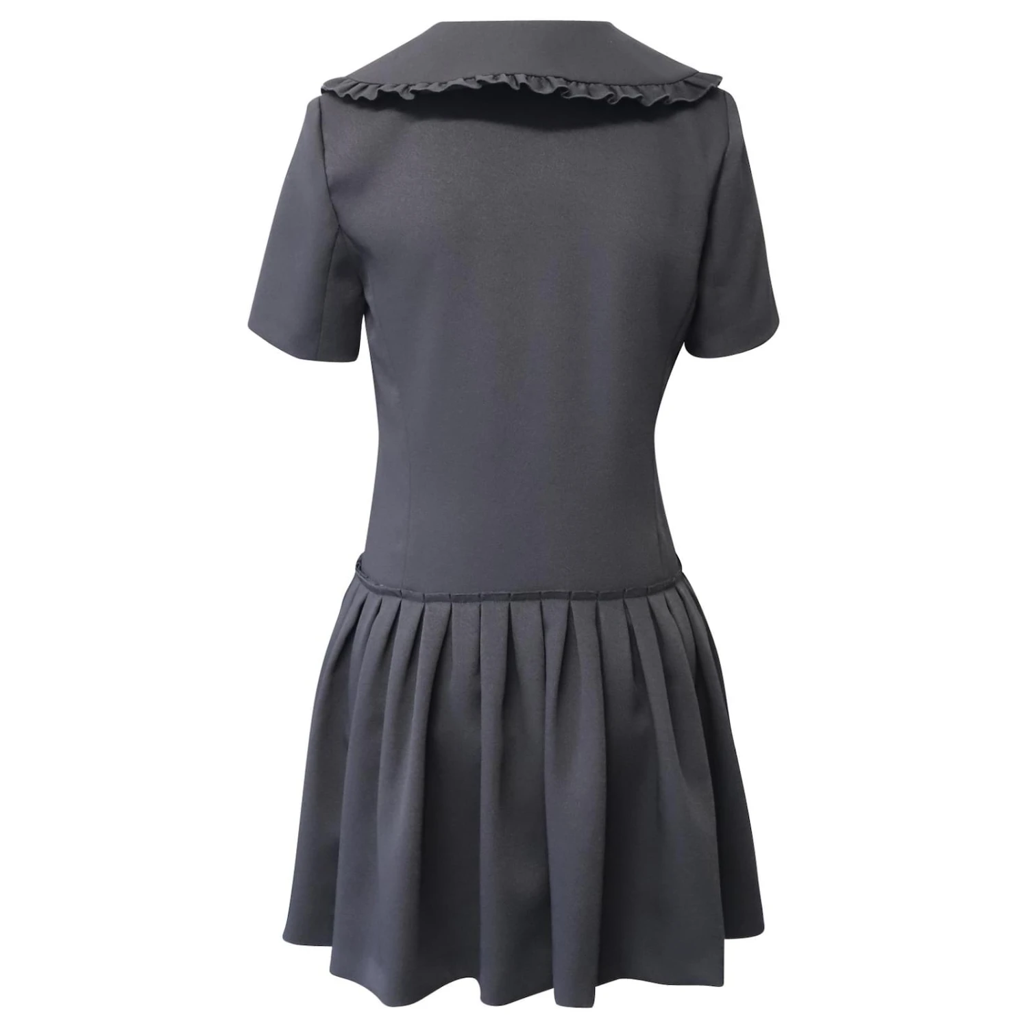 Sandro Paris Robe Mini A-line Peter Pan En Polyester Noir – Image 2