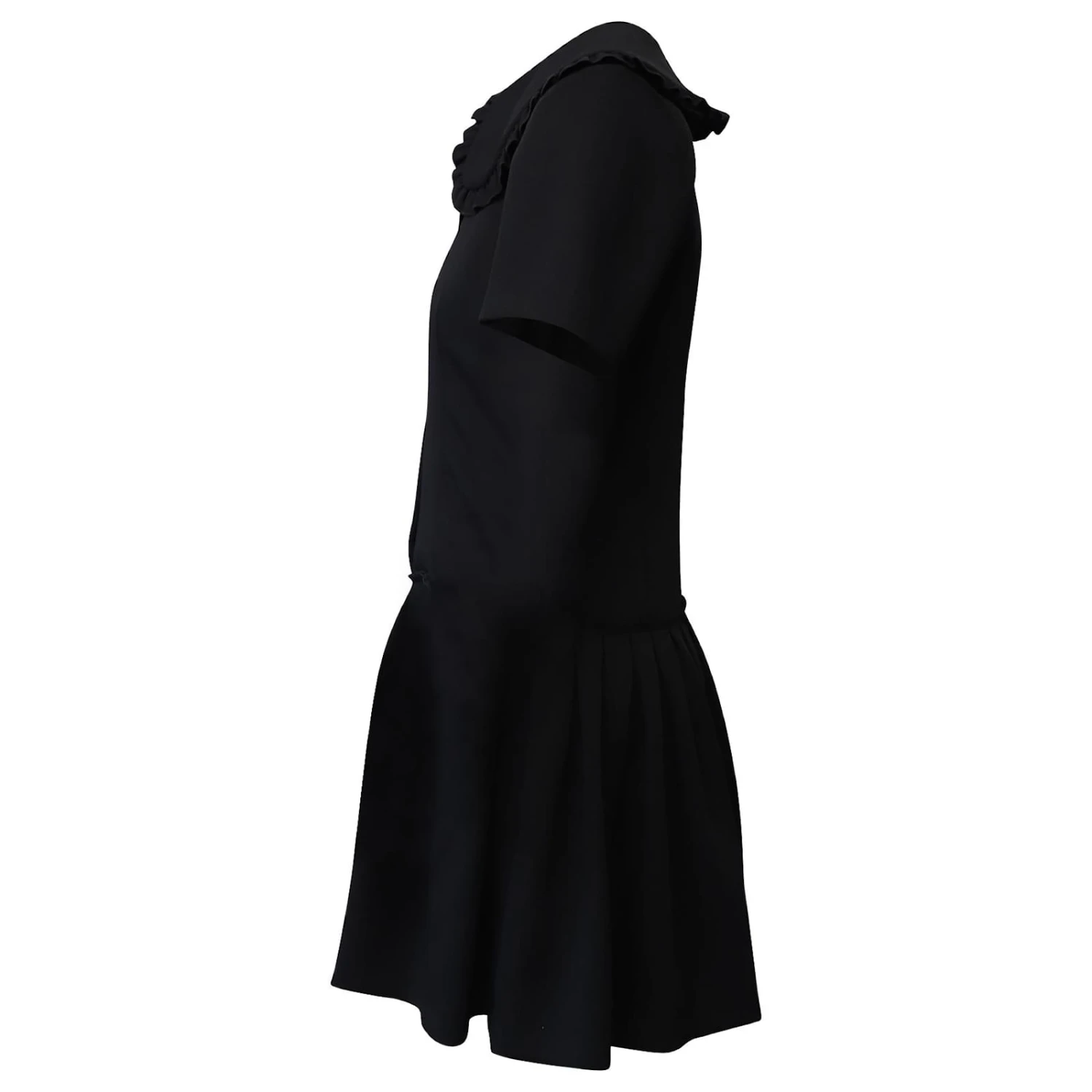 Sandro Paris Robe Mini A-line Peter Pan En Polyester Noir – Image 3