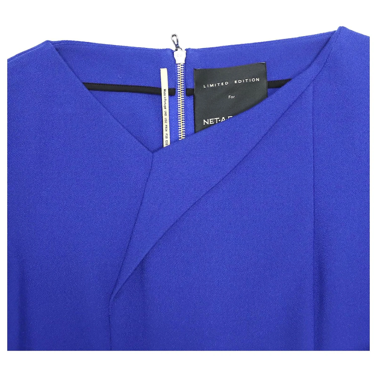 Roland Mouret Robe Fourreau Hisley à Manches Quart En Polyester Bleu Roi – Image 4
