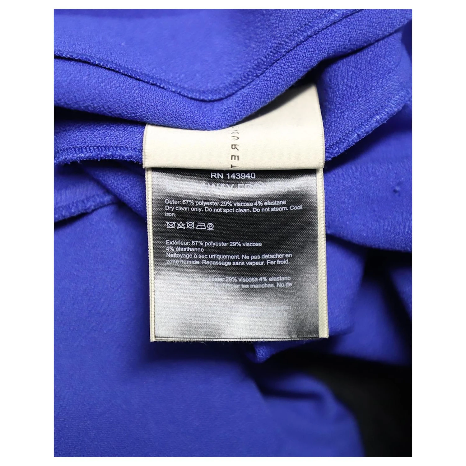 Roland Mouret Robe Fourreau Hisley à Manches Quart En Polyester Bleu Roi – Image 7