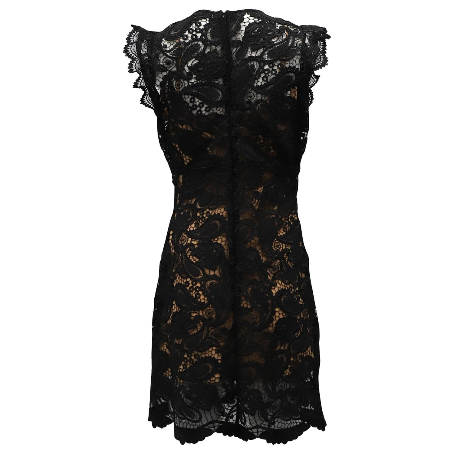 Michael Kors Mini Robe Sans Manches En Dentelle En Polyester Noir – Image 3