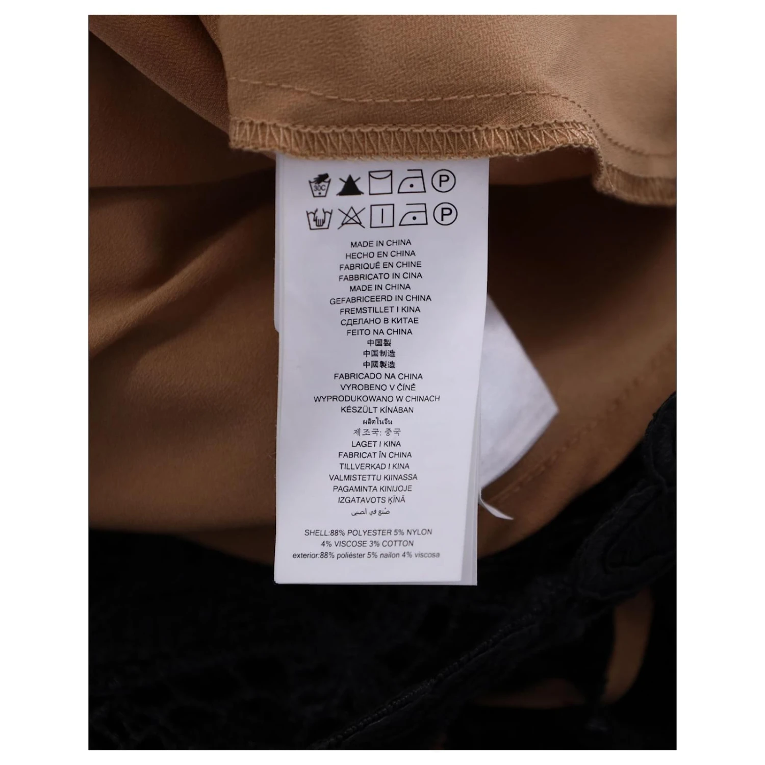 Michael Kors Mini Robe Sans Manches En Dentelle En Polyester Noir – Image 6