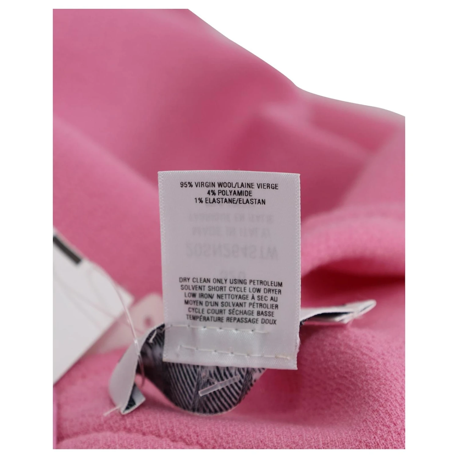 Oscar De La Renta Robe Mi-longue Ceinturée à Mancherons En Laine Vierge Rose – Image 5