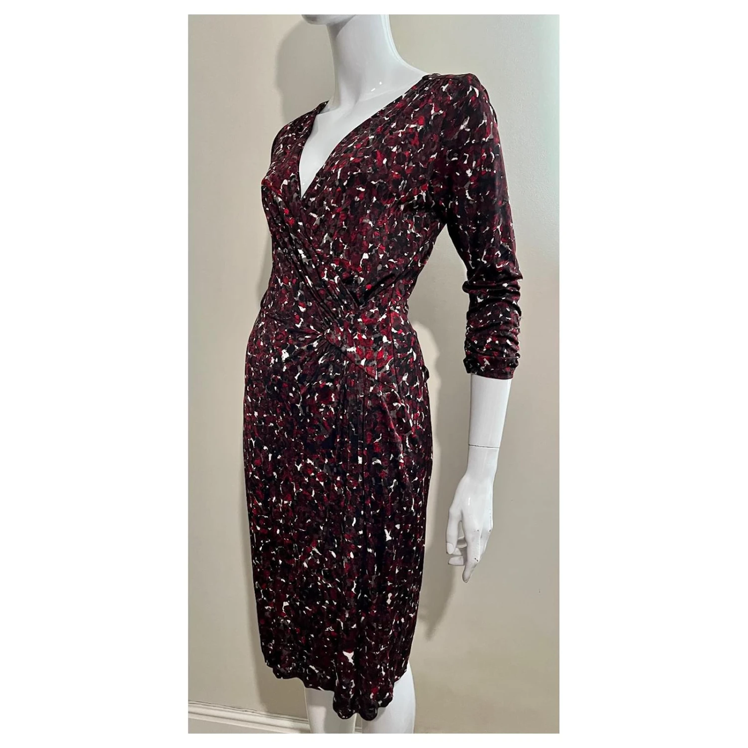 Ghost London Robe En Jersey De Viscose Satiné Multicolore – Image 3