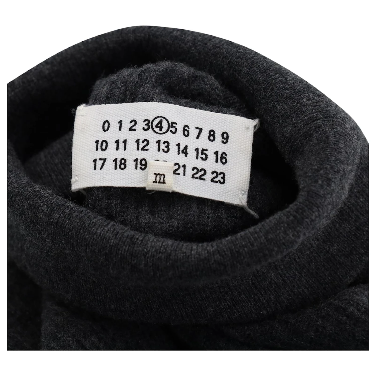 Maison Martin Margiela Maison Margiela Robe Pull à Col Roulé En Laine Grise – Image 4