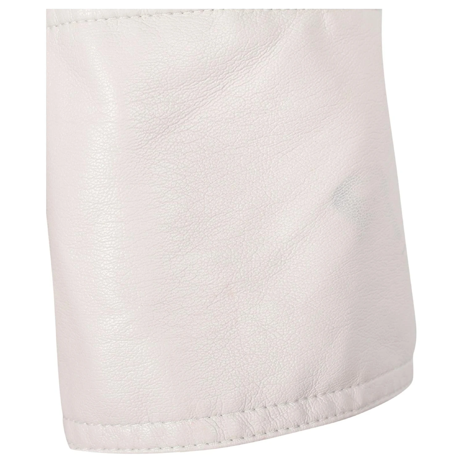 Nanushka Lee Maxi Robe Chemise Plissée En Cuir Vegan Blanc – Image 4