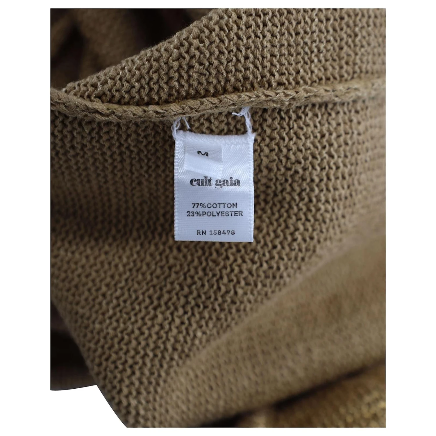 Cult Gaia Serita Maxi Robe En Tricot à Découpes En Coton Doré – Image 6