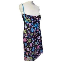 CHRISTIAN LACROIX ROBE COUTURE DRESS BROCHEE DOUBLE PORTé T 40/42 Violet Foncé