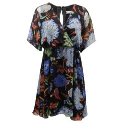 Alice + Olivia Cay Robe Ă Fleurs En Polyester Multicolore