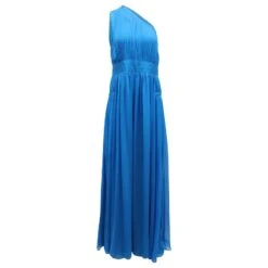 Diane Von Furstenberg Ophelia Robe En Soie Ruchée En Soie Bleue