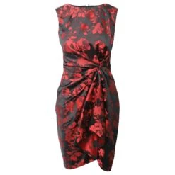 Jason Wu Robe Sans Manches Drapée à Imprimé Floral En Polyester Noir