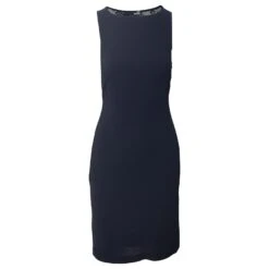 Love Moschino - Robe Courte Sans Manches En Dentelle Au Dos En Viscose Noire