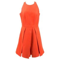 Robe Alexander McQueen En Coton Mélangé Orange