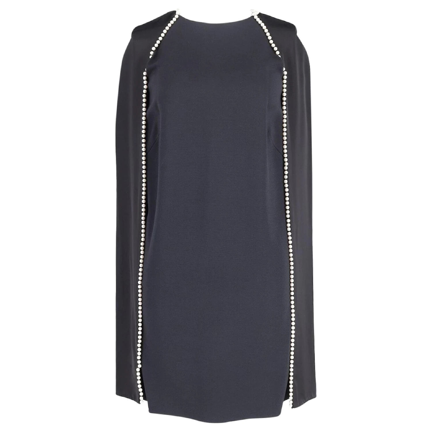 Robe Cape Ornée De Perles Mulberry En Polyester Noir