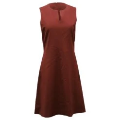 Robe Droite Sans Manches Theory En Mélange De Coton Bordeaux