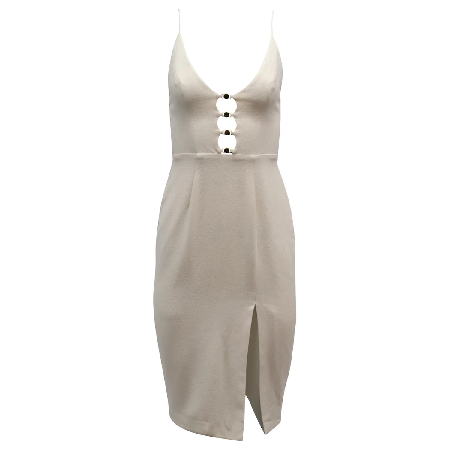 Zimmermann Robe Découpée à Boutons En Polyester Blanc