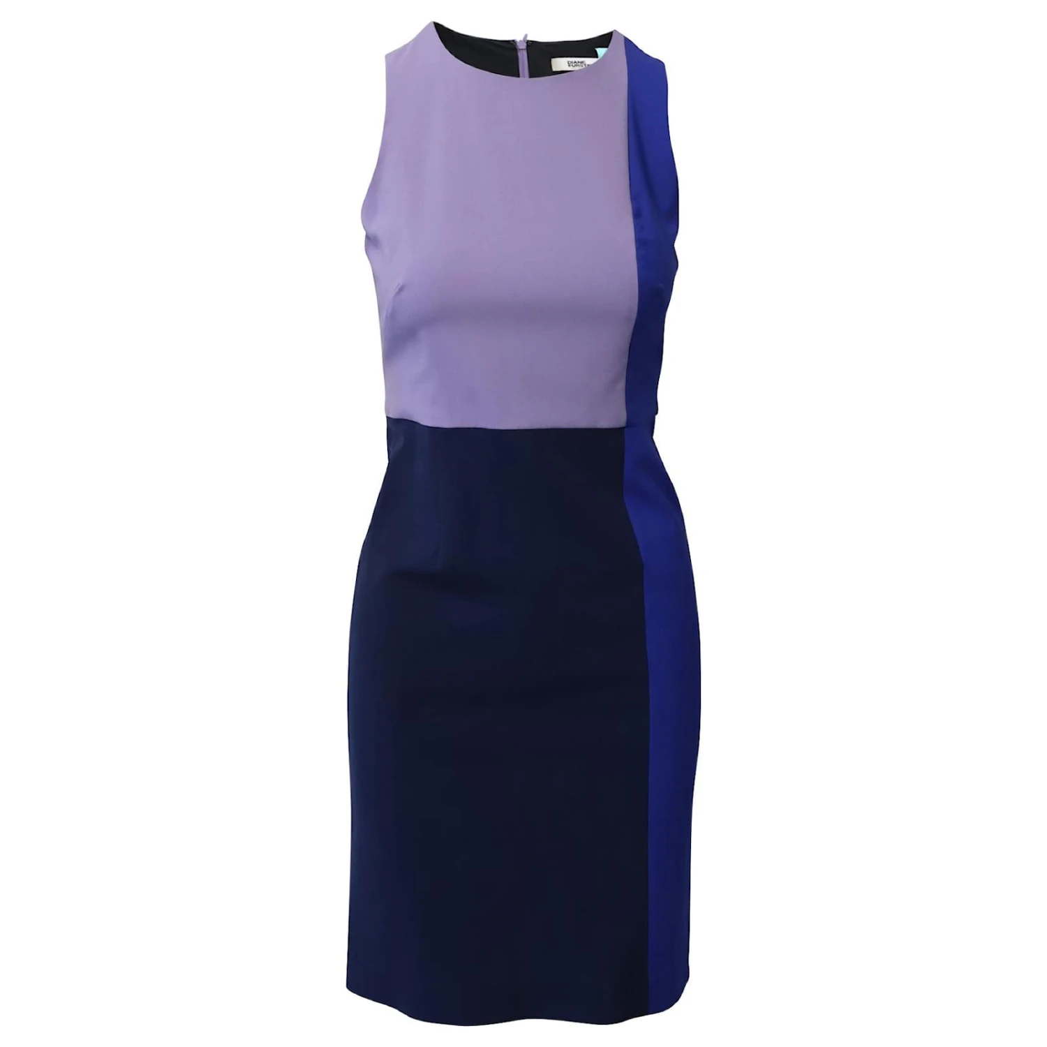 Diane Von Furstenberg Robe Fourreau Sans Manches En Laine Multicolore