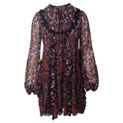 Robe à Imprimé Floral Giambattista Valli En Soie Multicolore