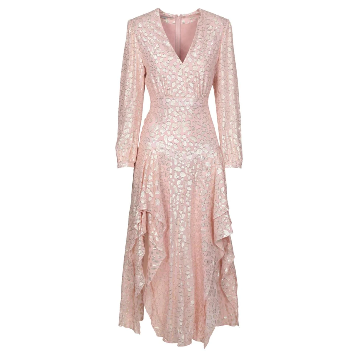 Stella Mc Cartney Robe Asymétrique à Imprimé Animal Stella McCartney Rose