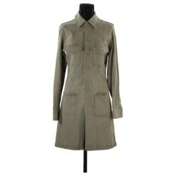 Robe Balenciaga 38 Kaki