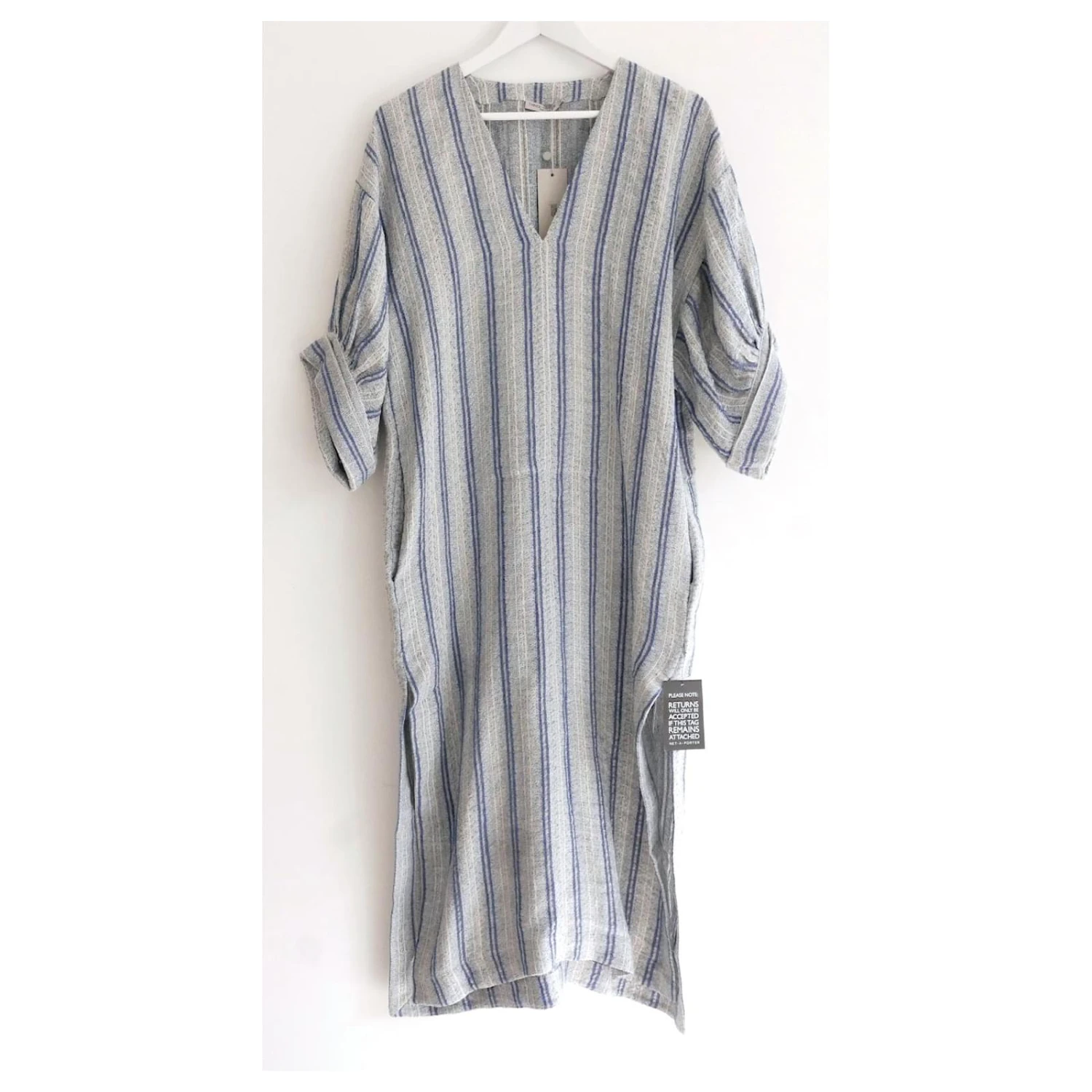 Autre Marque Robe Caftan Three Graces London Livietta Bleu Gris