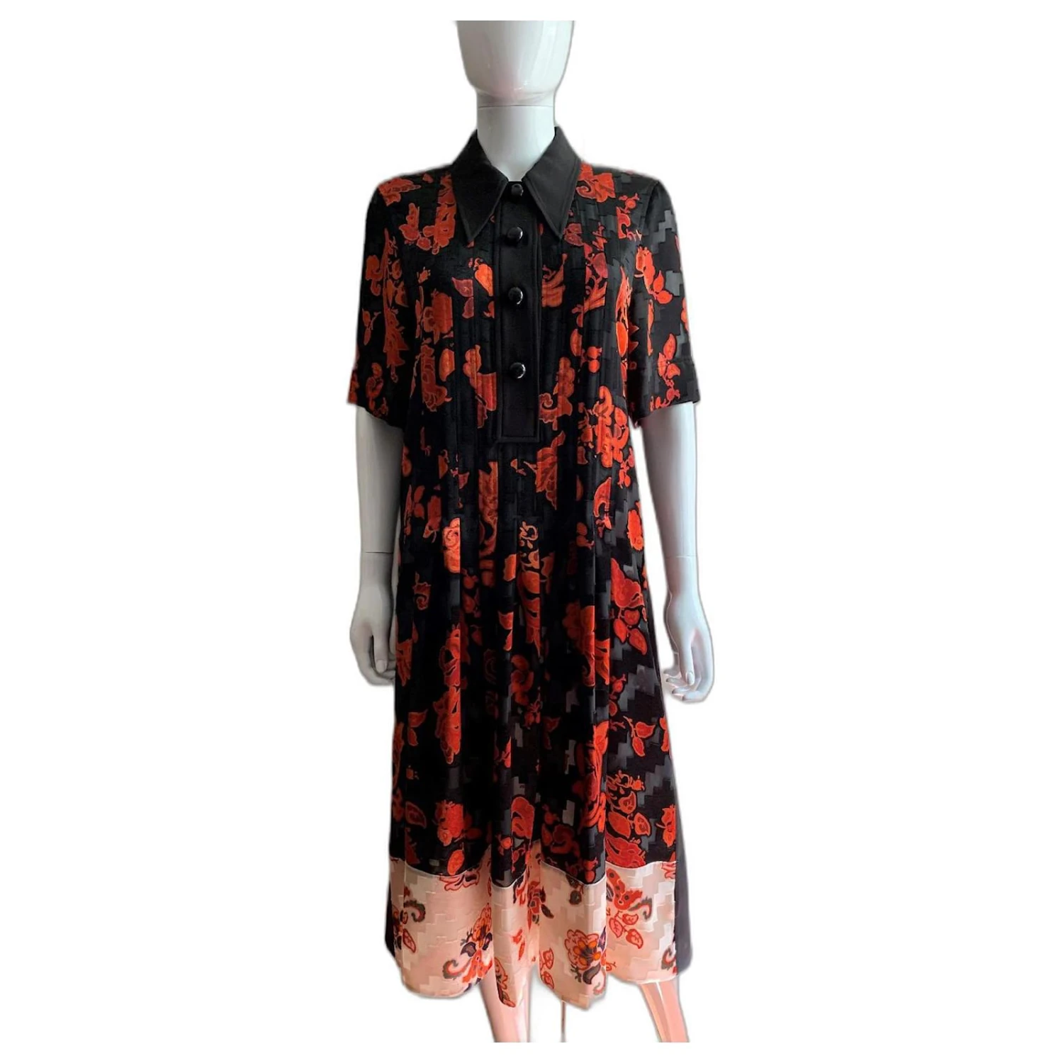 Tory Burch Robe De Cocktail Large Dévoré Multicolore