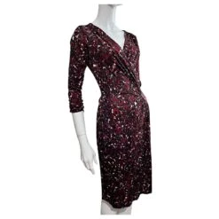 Ghost London Robe En Jersey De Viscose Satiné Multicolore