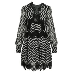 Stella Mc Cartney Robe En Soie à Manches Longues Stella McCartney Métallisé