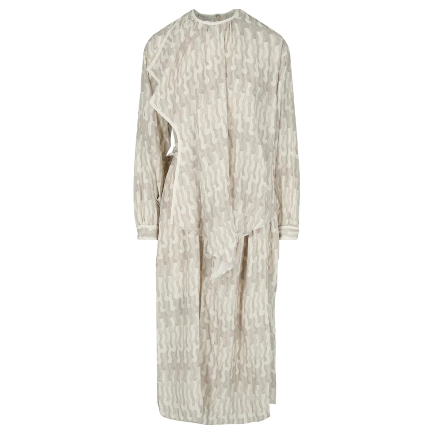 Stella Mc Cartney Robe En Soie à Manches Longues Stella McCartney Multicolore