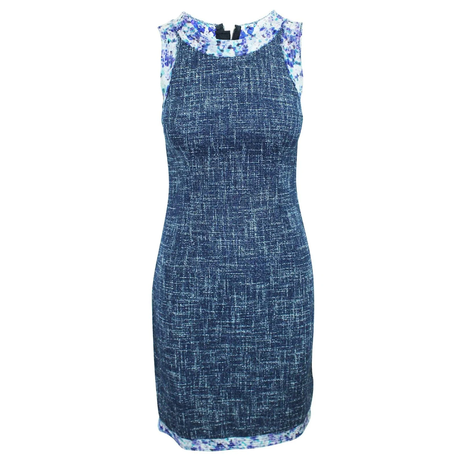 D&G Robe En Tweed Bleu