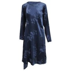 Maison Martin Margiela Robe Imprimée Bleu Marine