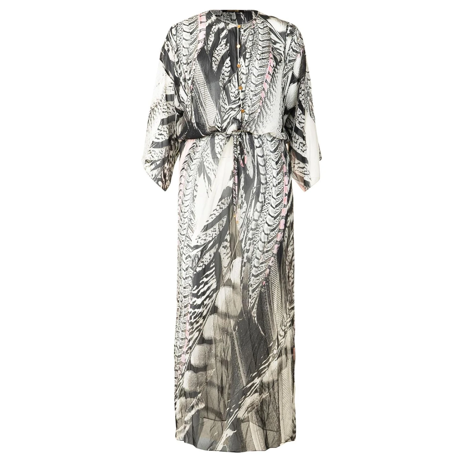 Roberto Cavalli Robe Longue Imprimée Noir