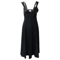 Robe Longue Sans Manches Ă Sequins Jason Wu En Viscose Noire