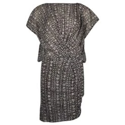 Marella Robe Midi Noire Et Crème