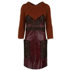 Robe Pull En Cuir Brodé Bottega Veneta Multicolore