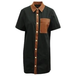 Robe Staud Switch En Coton Noir