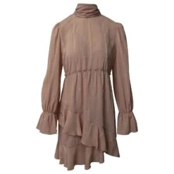 See By Chloé Robe Foulard Volantée En Polyester Rose Pastel